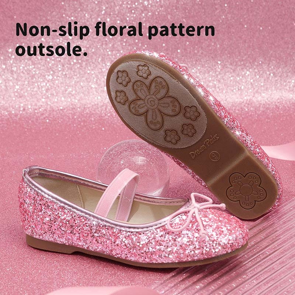 Girl's Ballerina Flat Shoes - PINK - 3